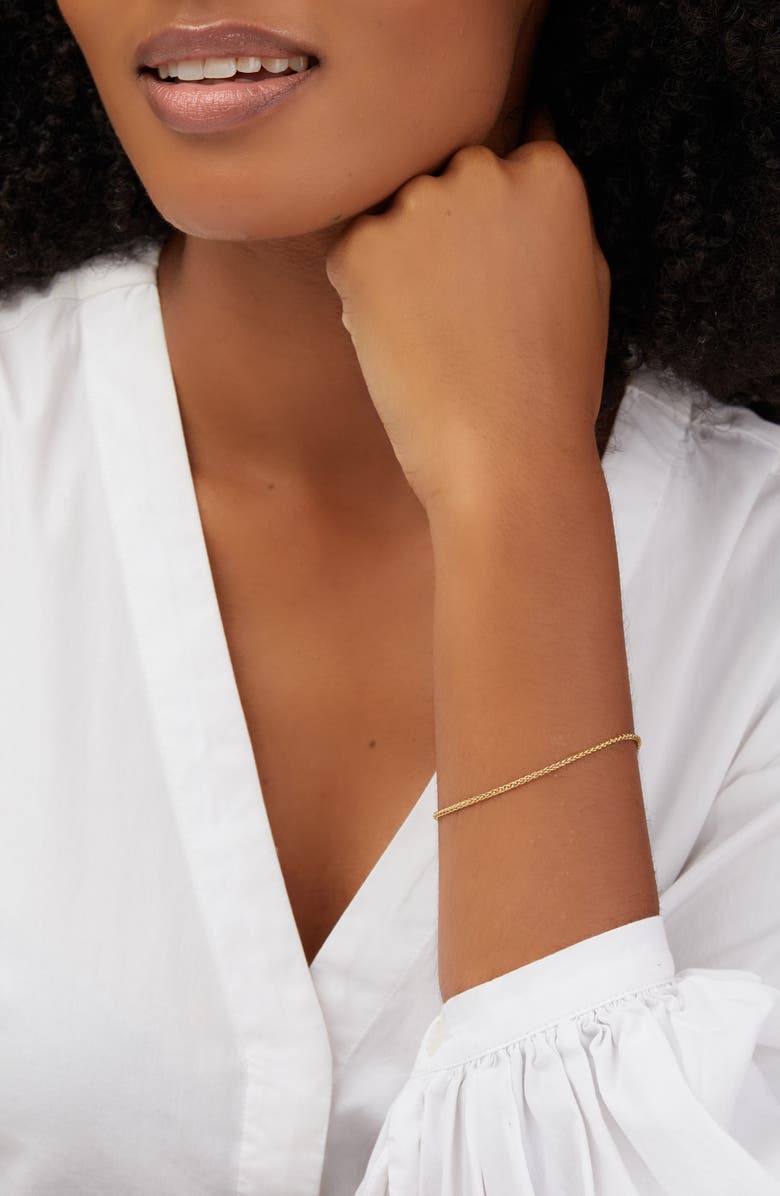 Bony Levy 14K Gold Thin Snake Chain Bracelet, Alternate, color,