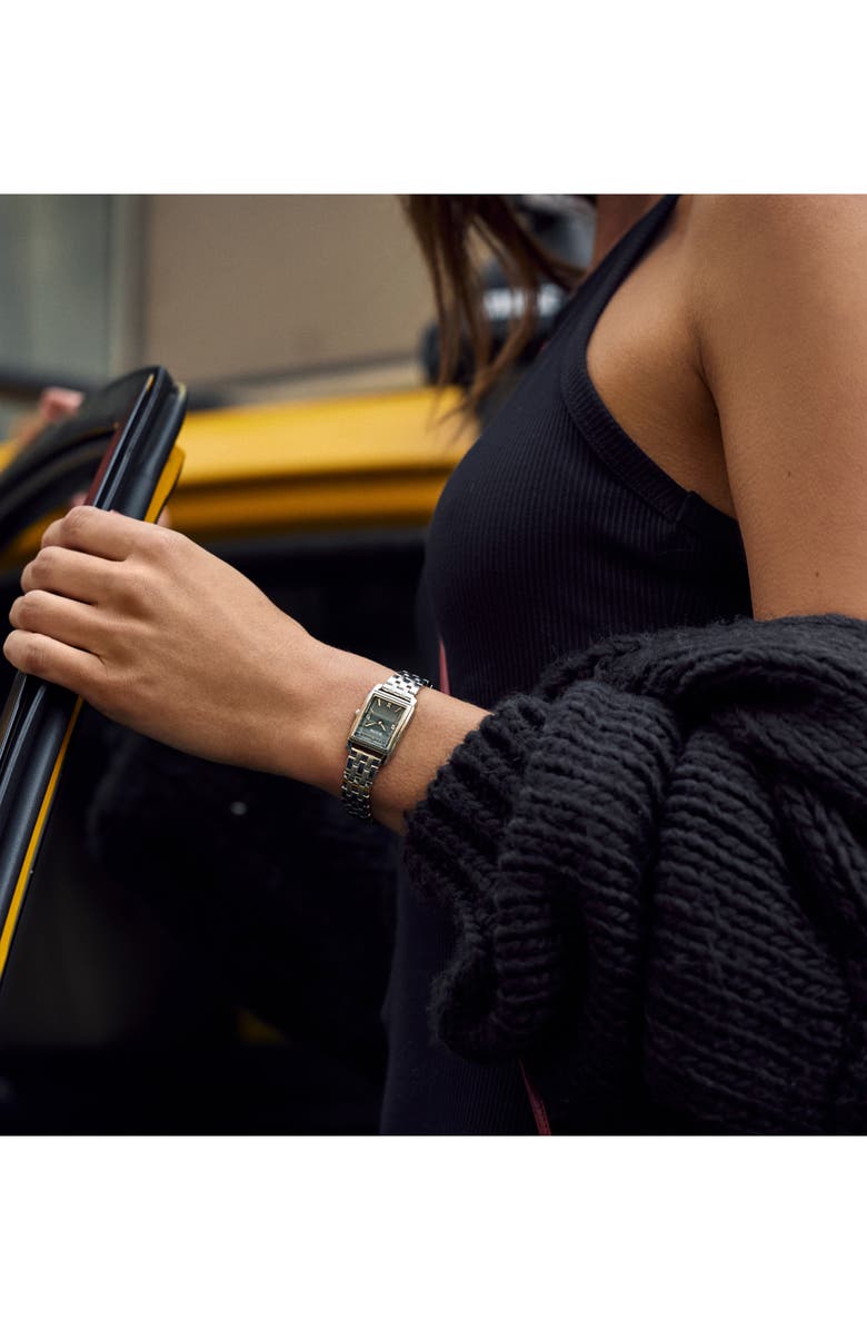 BULOVA Sutton Diamond Mother-of-Pearl Bracelet Watch, 21mm, Alternate, color, Silver-Tone