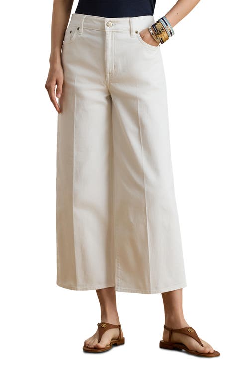 Crop Wide Leg Jeans (Petite)