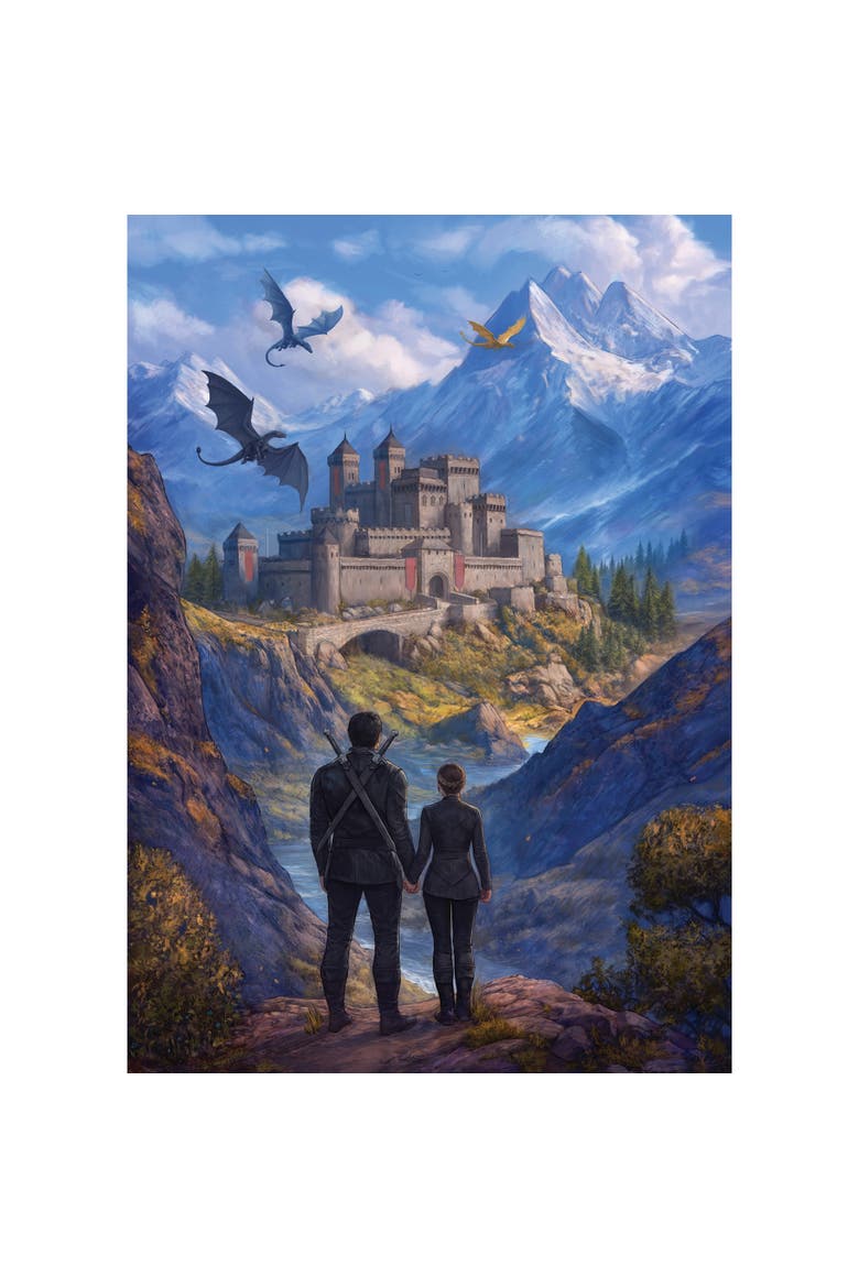 Violet and Xaden 1000 Piece Puzzle, Alternate, color, Multicolored