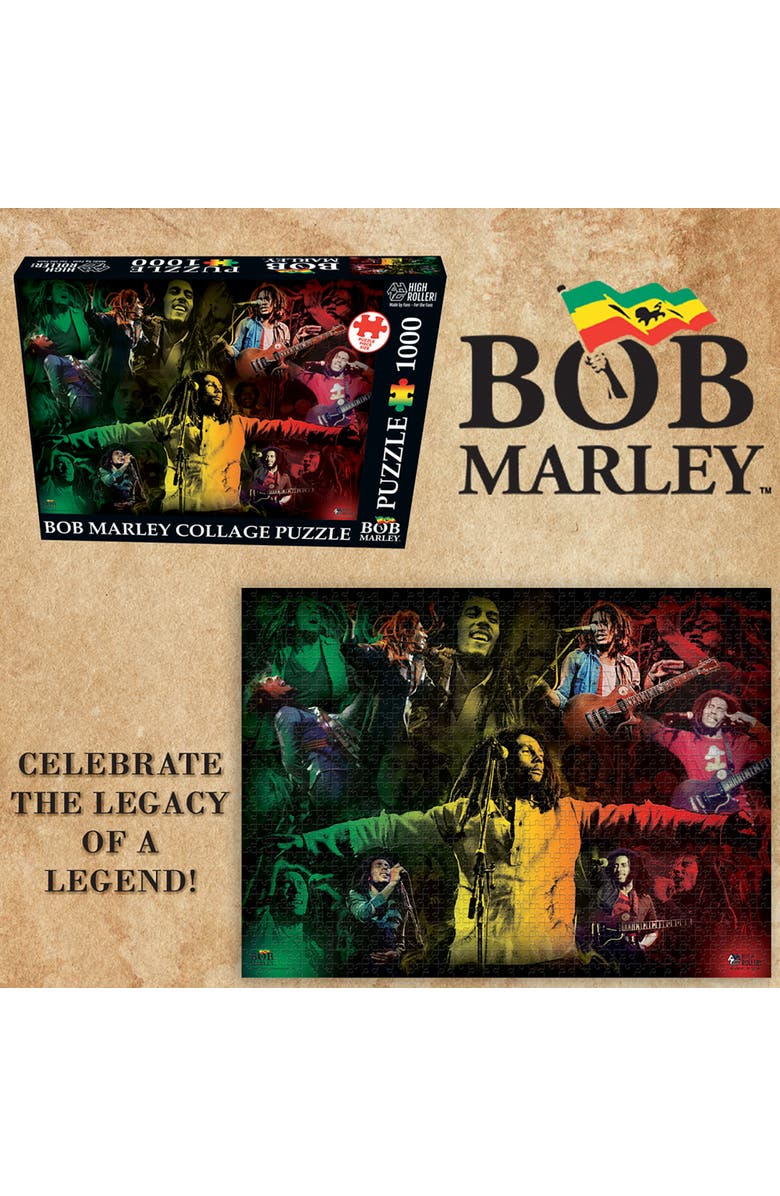 Bob Marley 1000 Piece Collage Jigsaw Puzzle, Size 19 x 26 Inches, 13+, Alternate, color, 