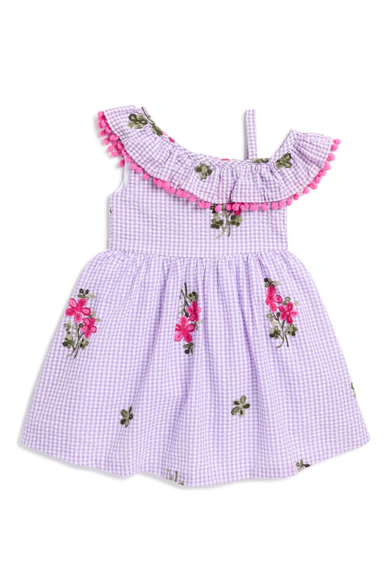 Kids' One Shoulder Dress, Main, color, LILAC