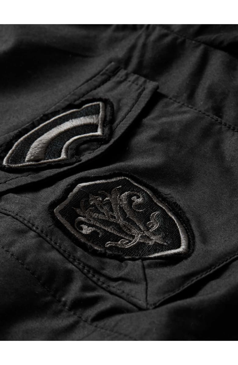 John Varvatos Kade Patch Field Jacket, Alternate, color, Black