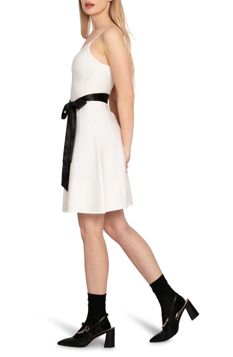 Belle & Bloom Love Her Madly Fit and Flare Knit Dress, Alternate, color, White