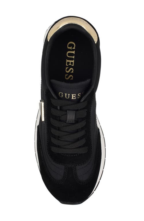 Guess Joggin Low Top Sneaker In Black