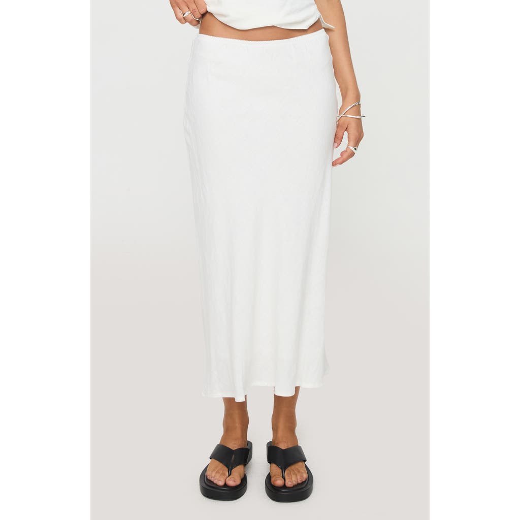 Princess Polly Ermias Linen Blend Midi Skirt