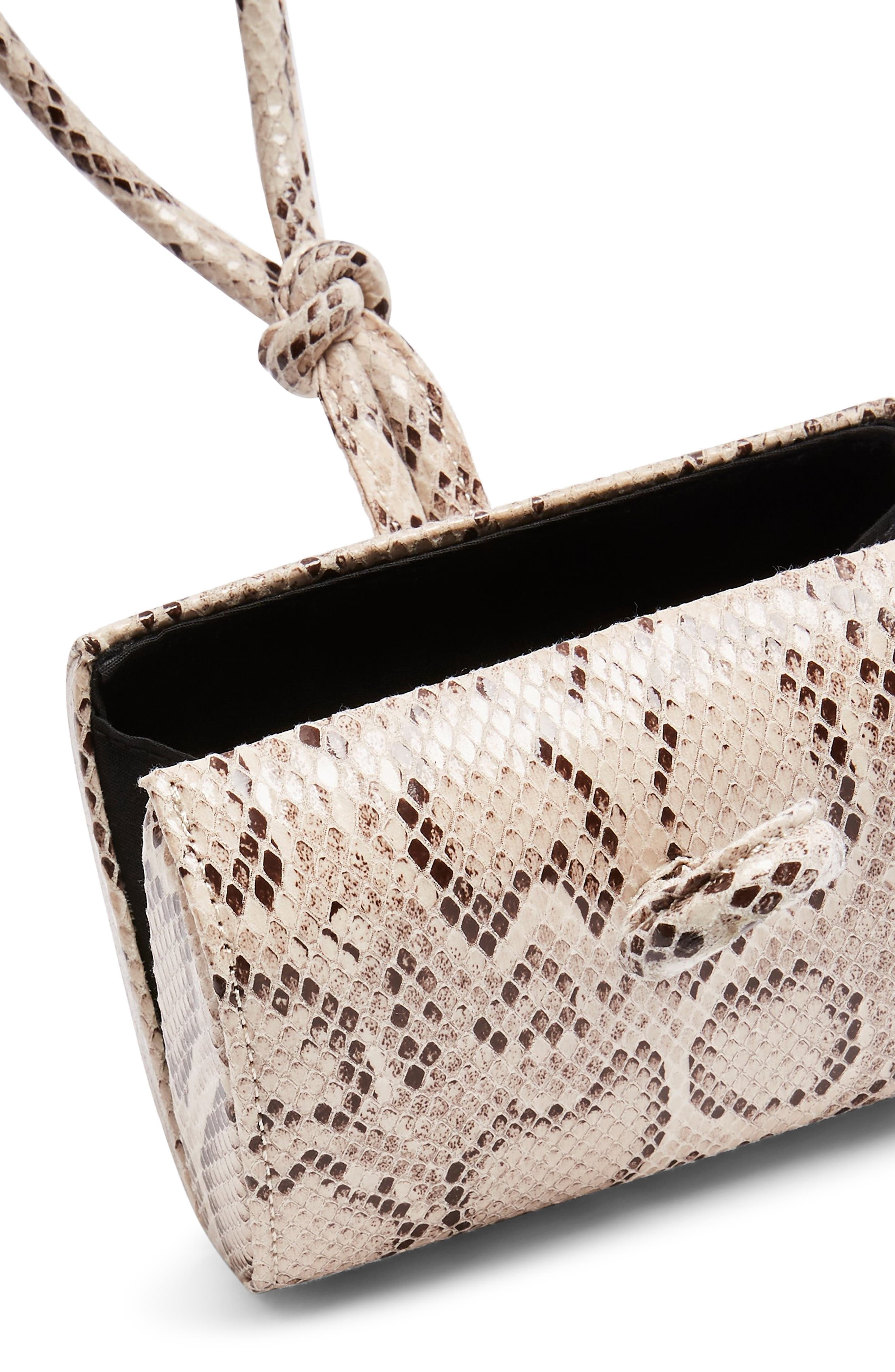Topshop Grande Snakeprint Grab Bag, Alternate, color, 