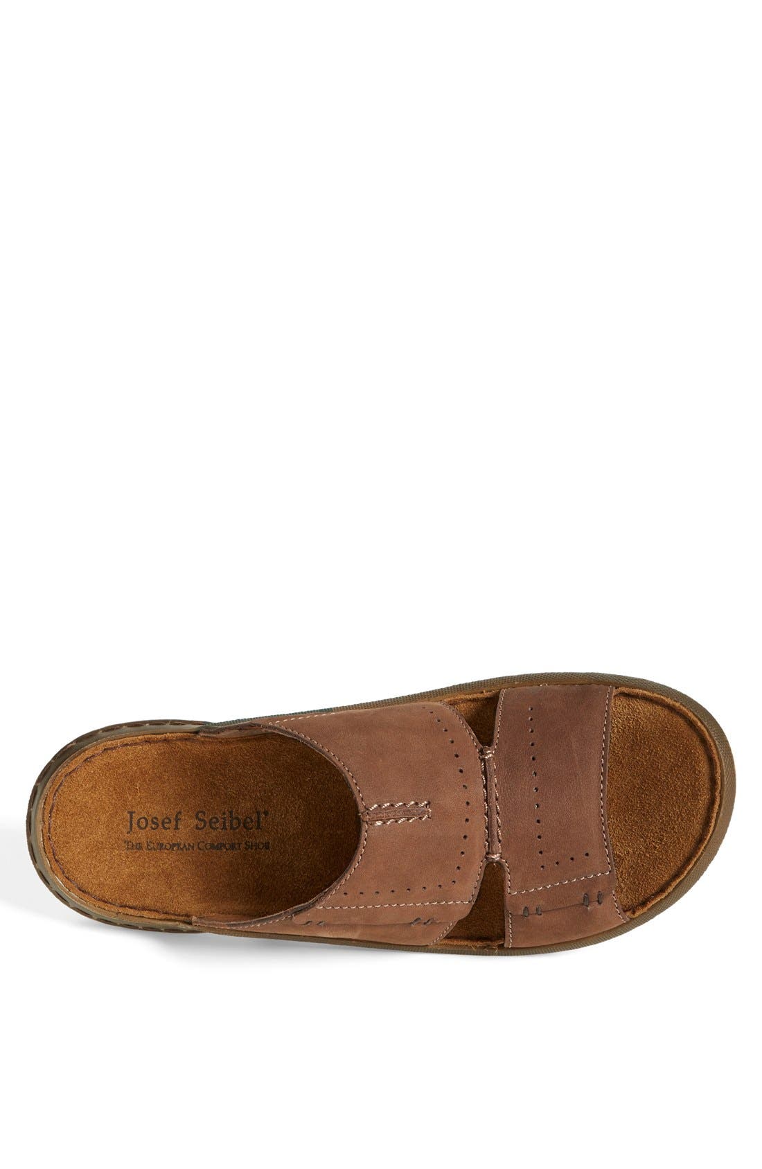 Josef Seibel 'Logan 21' Slide Sandal, Alternate, color, Nut Leather