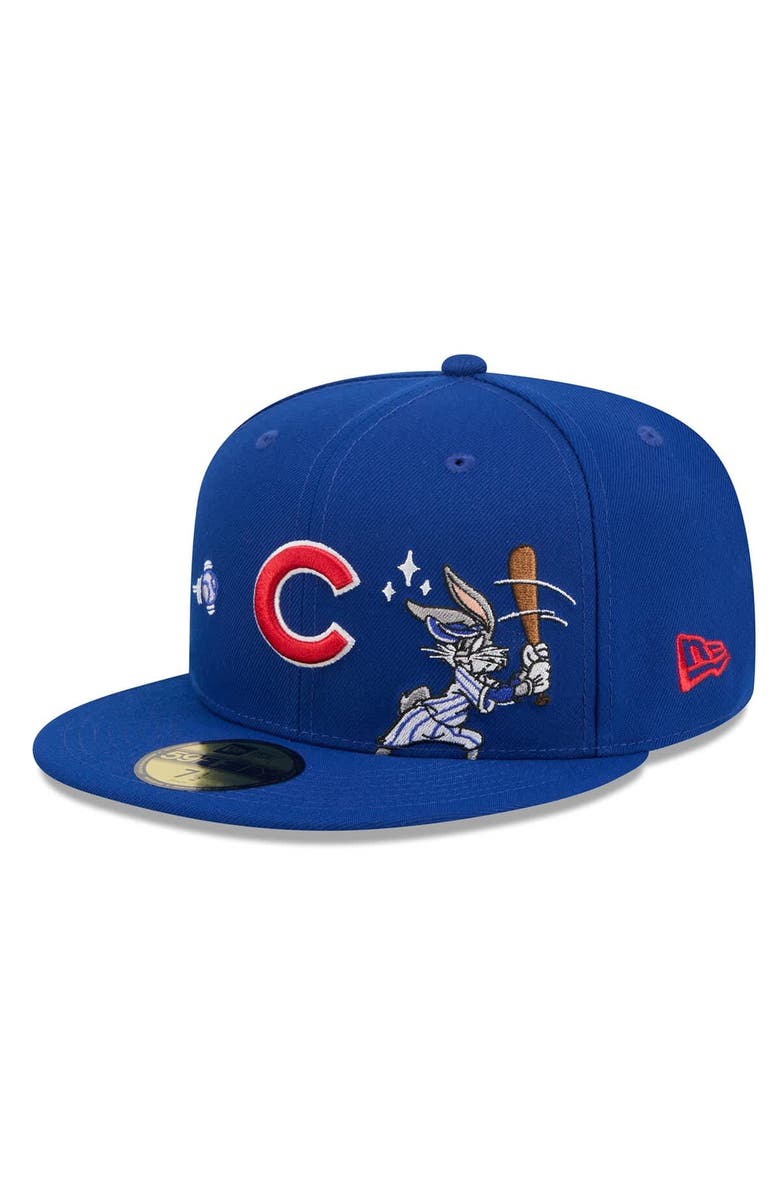 New Era Men's New Era Royal Chicago Cubs Looney Tunes Bugs Bunny 59FIFTY Fitted Hat, Alternate, color, Royal