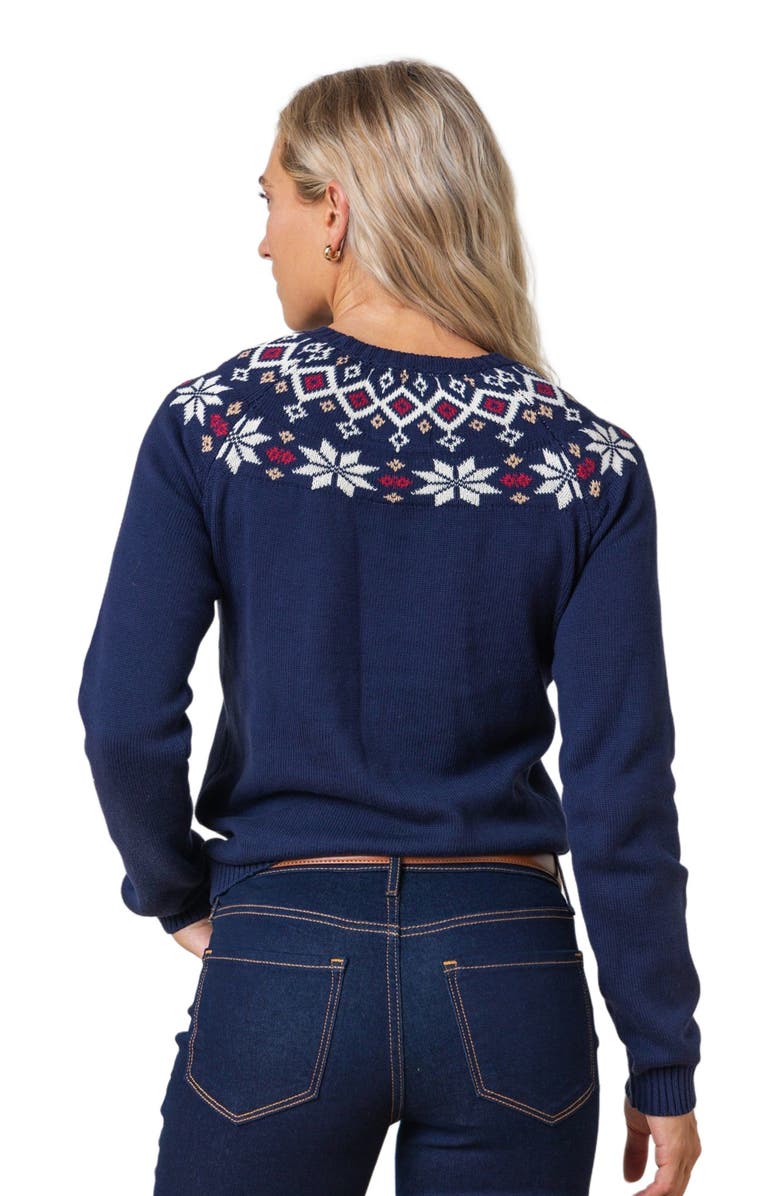 Hope & Henry Women's Organic Fair Isle Raglan Sweater, Alternate, color, 