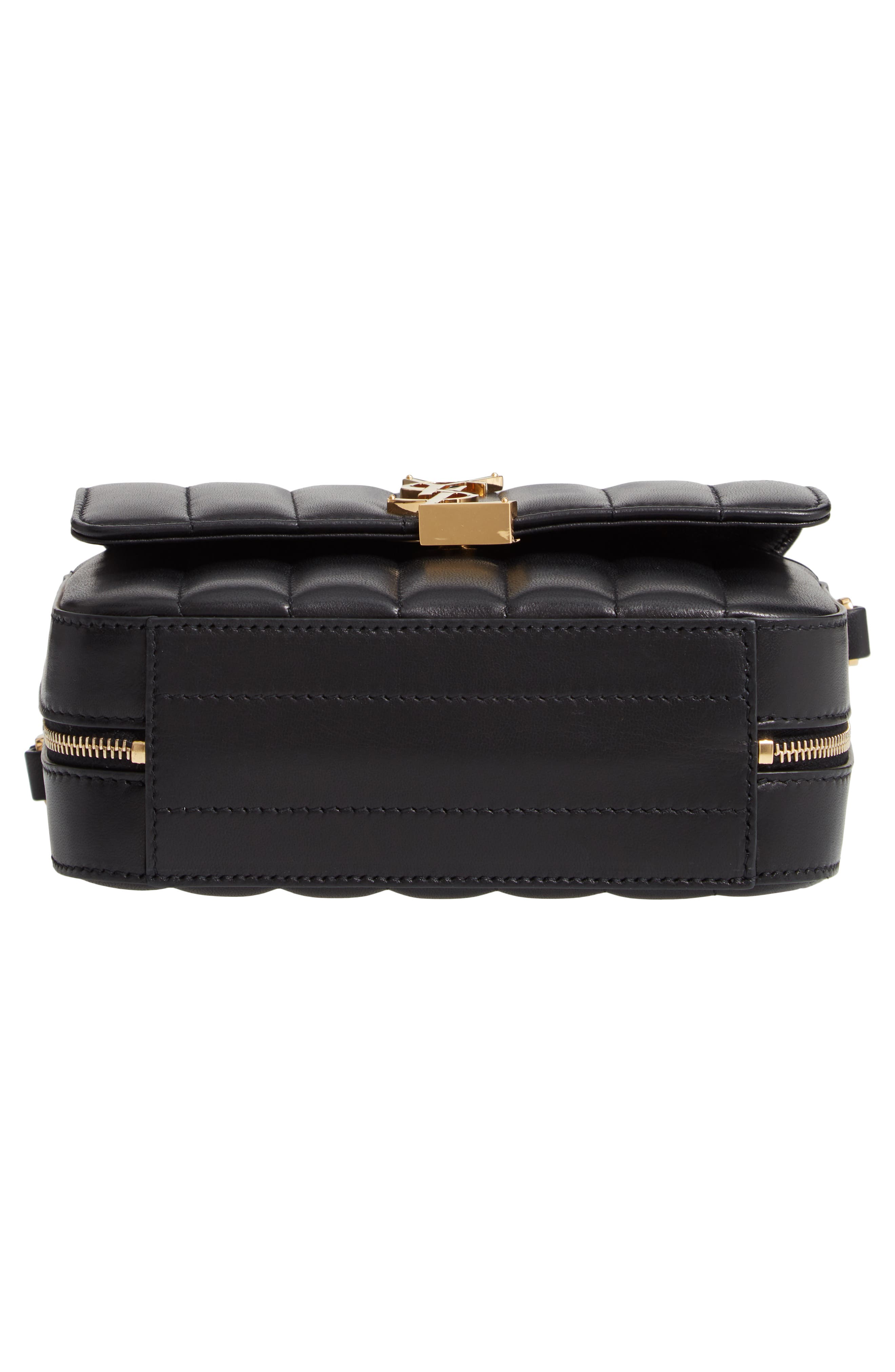 Saint Laurent Vicky Leather Camera Bag, Alternate, color, 