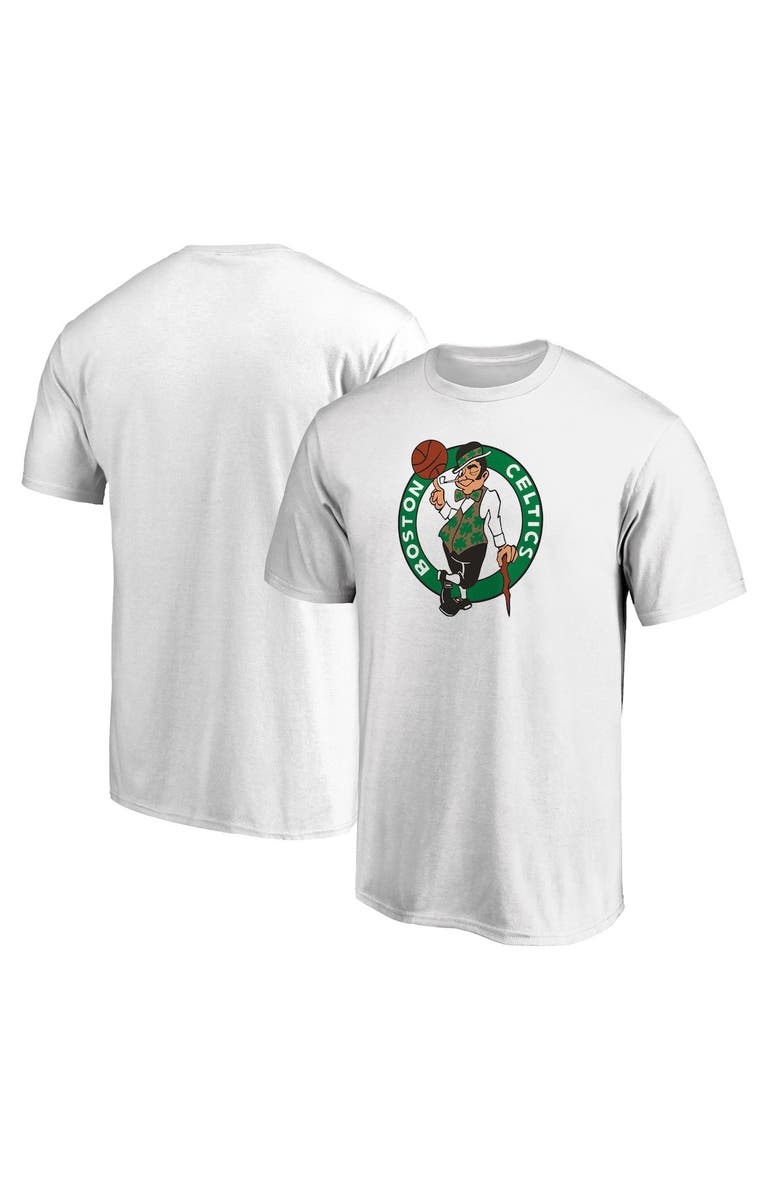 FANATICS Men's Fanatics Branded White Boston Celtics Primary Team Logo T-Shirt, Alternate, color, 