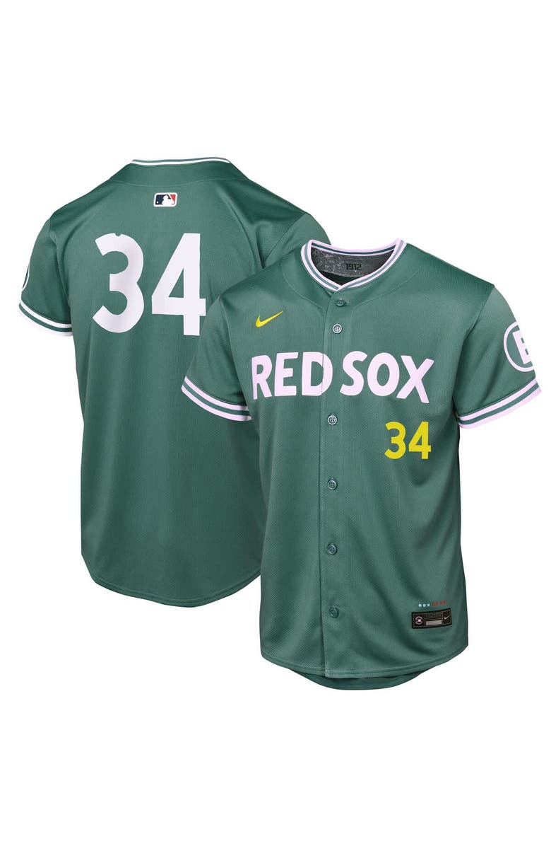 Nike Youth Nike David Ortiz Green Boston Red Sox 2025 City Connect Limited Retired Player Jersey, Alternate, color, 