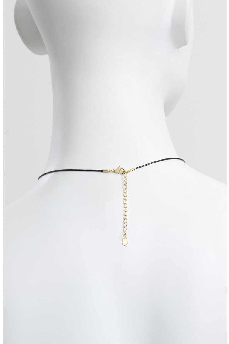 Modern Muse Radiant Heart Cord Pendant Necklace, Alternate, color, GOLD