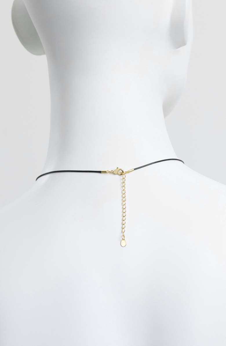 ATHRA LUXE Modern Muse Radiant Heart Cord Pendant Necklace, Alternate, color, Gold