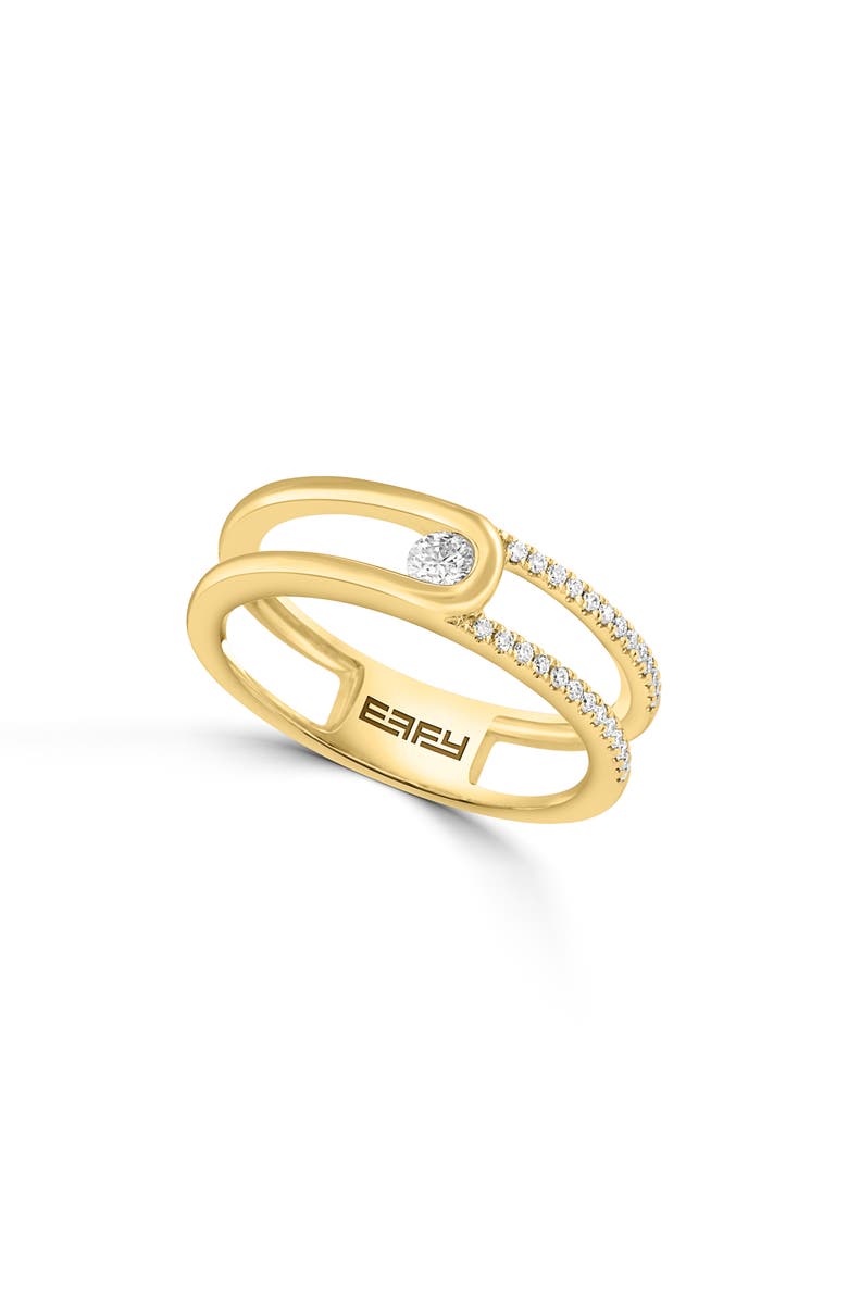 EFFY Diamond Interlocking Stacking Ring, Main, color, 