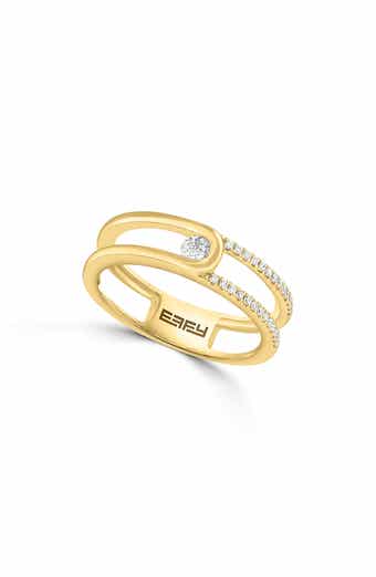 Diamond Interlocking Stacking Ring