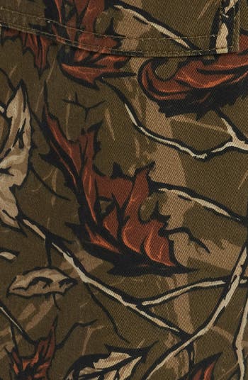 Real Tree Print Cotton Canvas Chef Pants