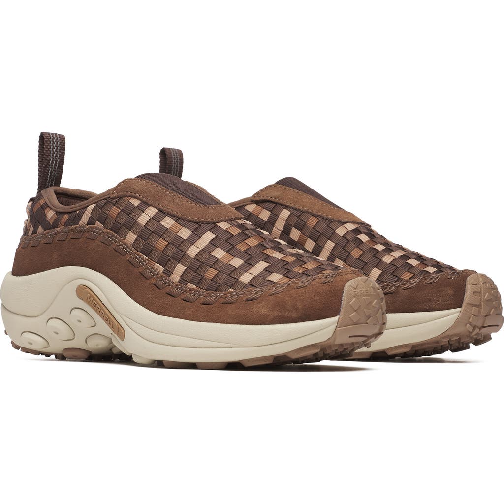 Merrell Jungle Moc Toe Woven Slip-on Sneaker In Brown