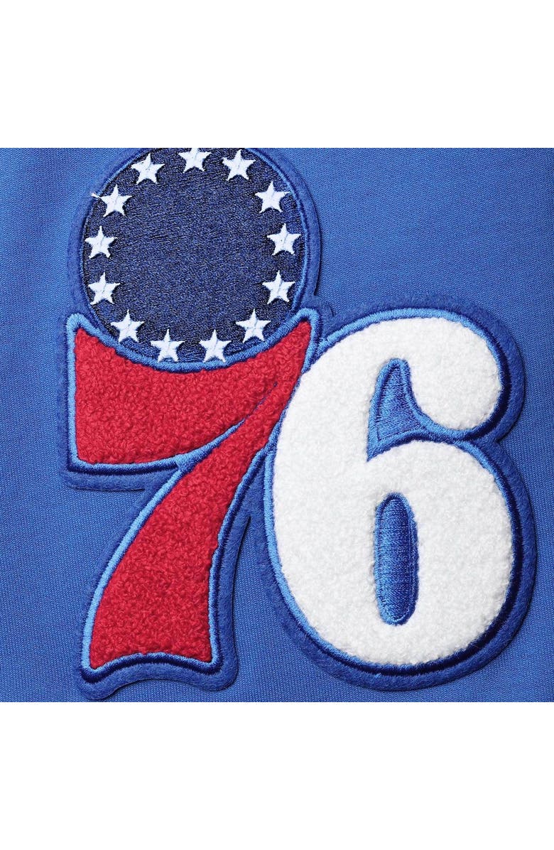 PRO STANDARD Men's Pro Standard Royal Philadelphia 76ers Team Chenille Shorts, Alternate, color,