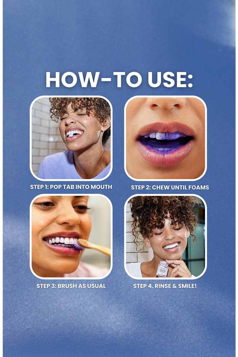 Instantly Bright Toothpaste Tabs, Alternate, color, PURPLE