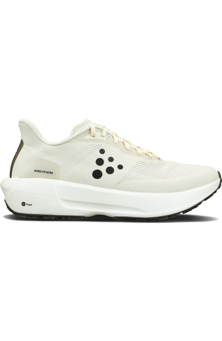 Craft Nordlite Ultra Running Shoe, Main, color, Ash White/ Black