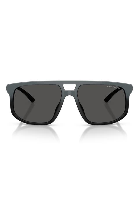 58mm Pilot Sunglasses