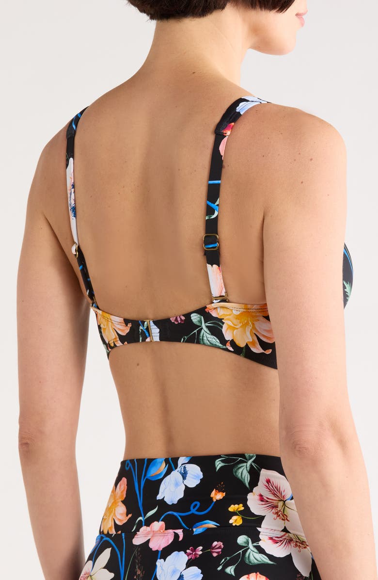 JANTZEN Vera Surplice Underwire Bikini Top, Alternate, color, Black