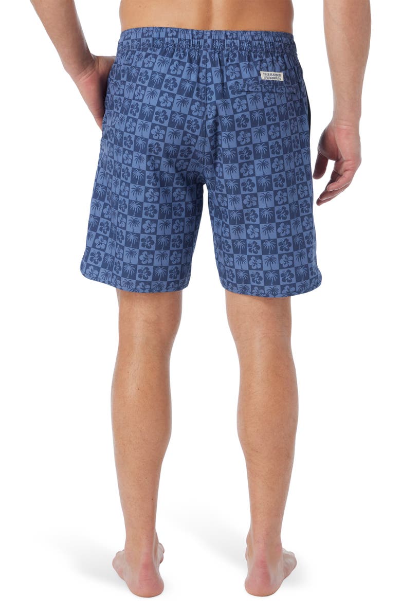 Fair Harbor The Anchor Swim Trunks, Alternate, color, Navy Hibiscus