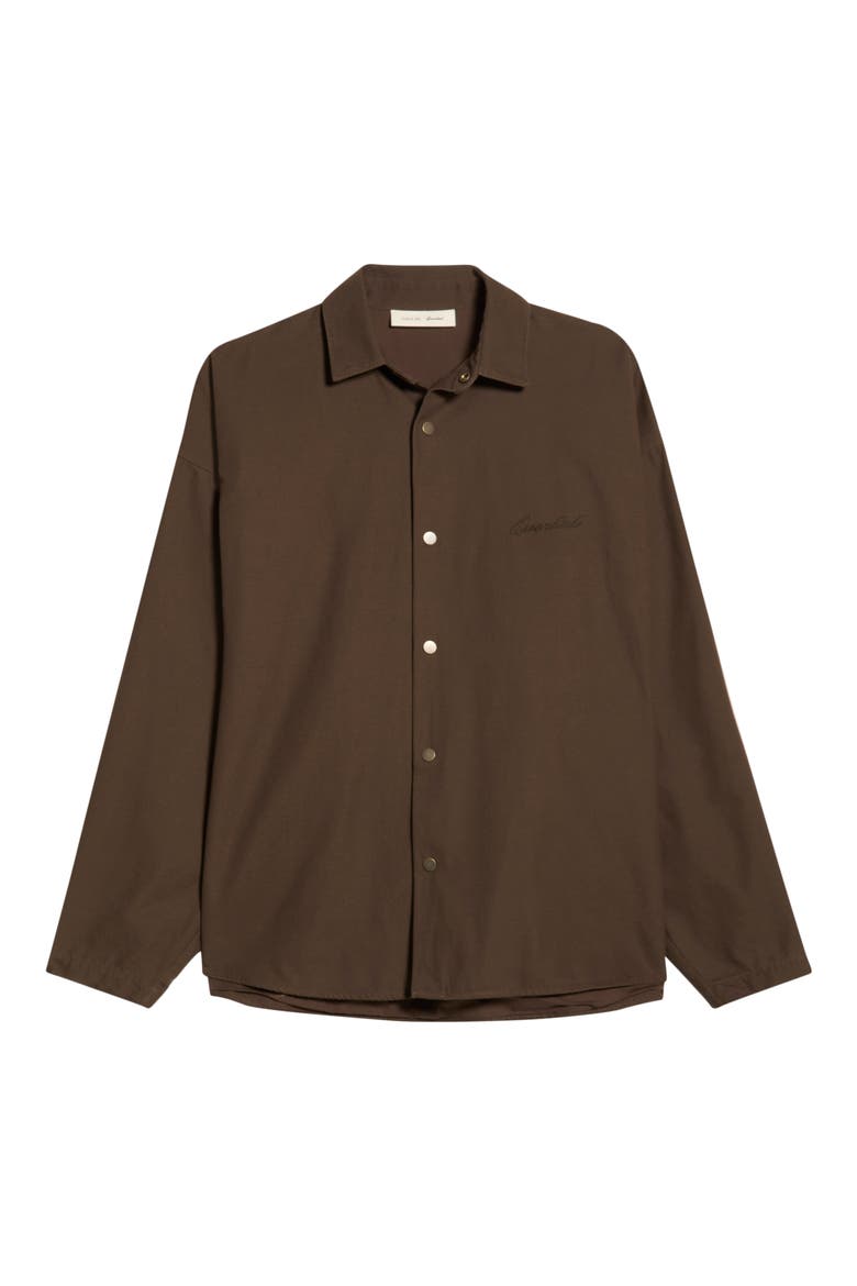 Cotton Canvas Overshirt, Alternate, color, BROWN