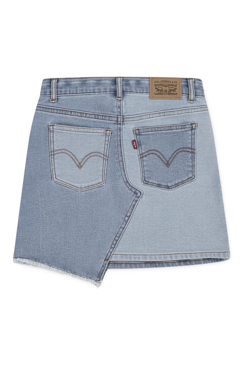 Kids' Embroidered Mash Up Denim Miniskirt, Alternate, color, FULLY BAKED