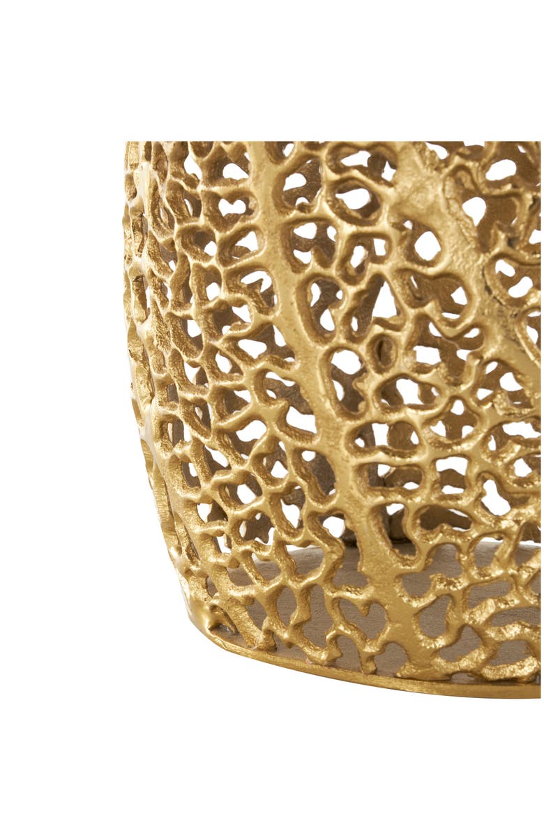 VIVIAN LUNE HOME Textured Metal Vase, Alternate, color,