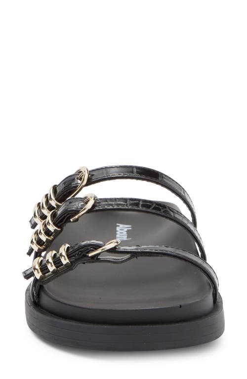 Abound Aimbee Slide Sandal In Black Croco