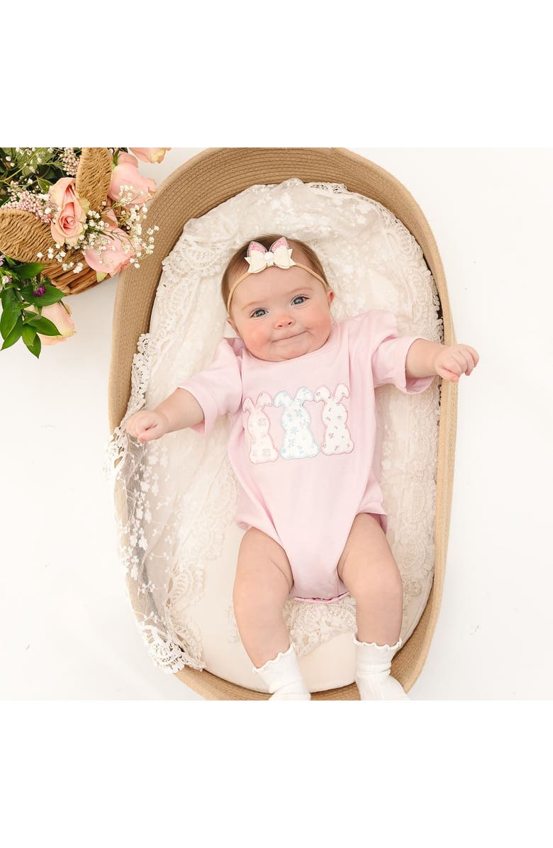 Sweet Wink Shaker Easter Bunny Ear Bow Baby Headband, Alternate, color, Pink