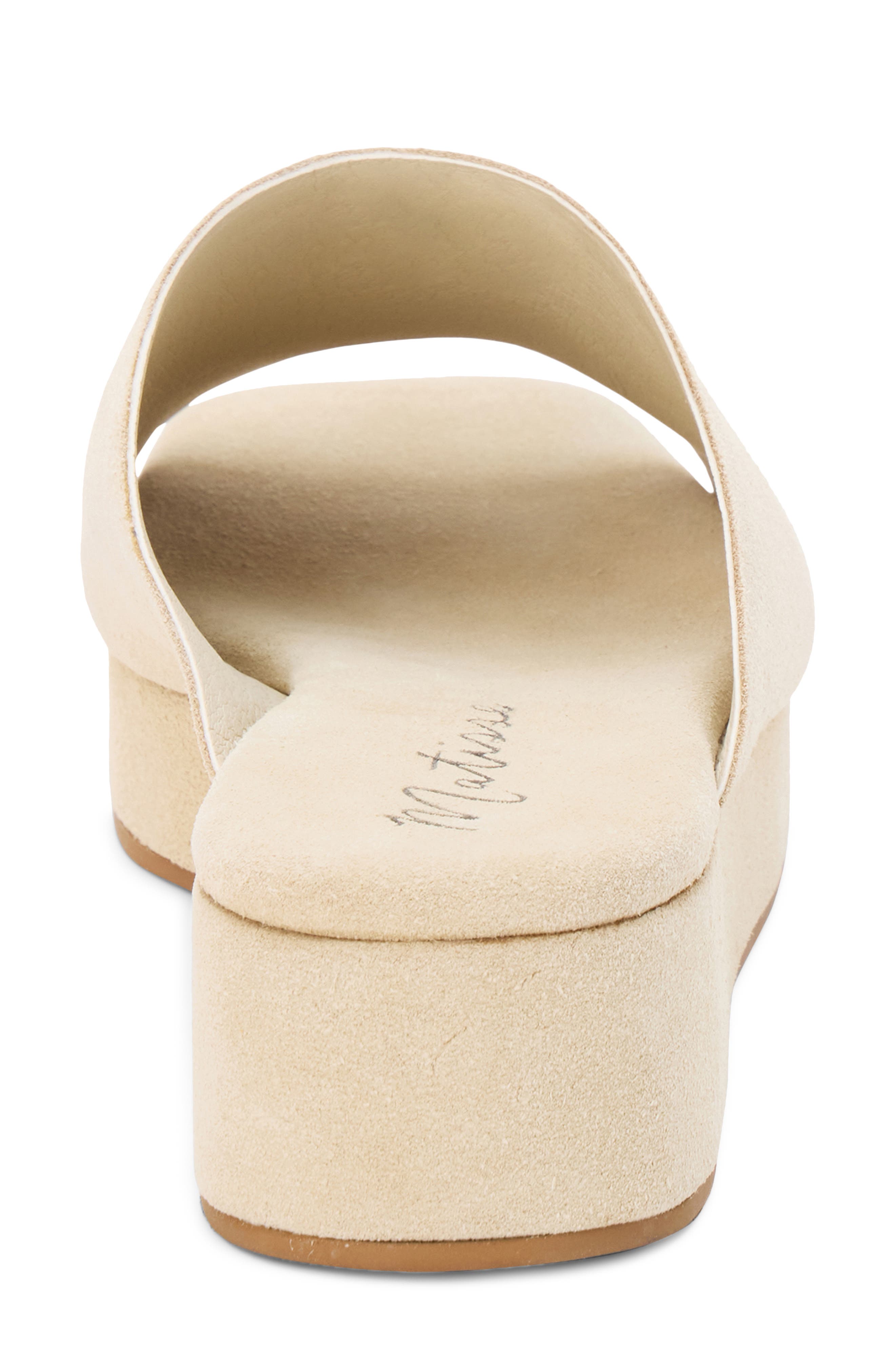 Matisse Lido Platform Wedge Slide Sandal, Alternate, color, Sand