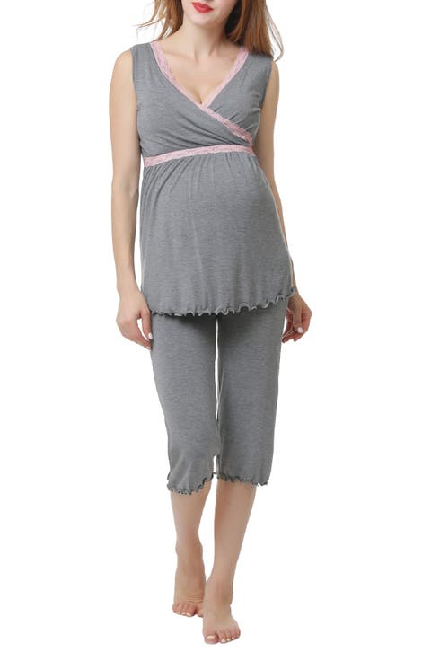 Penny Maternity/Nursing Pajamas Set