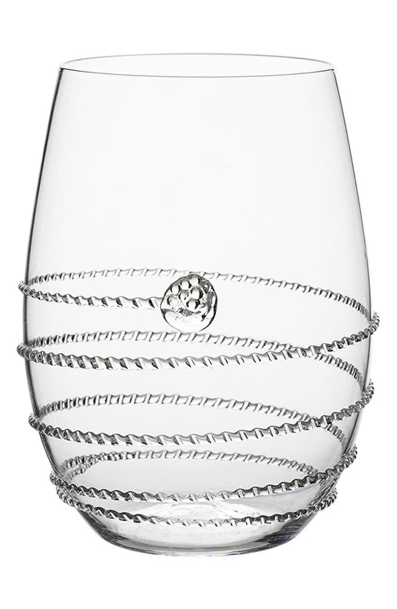 Juliska Amalia Stemless White Wine Glass, Main, color, 