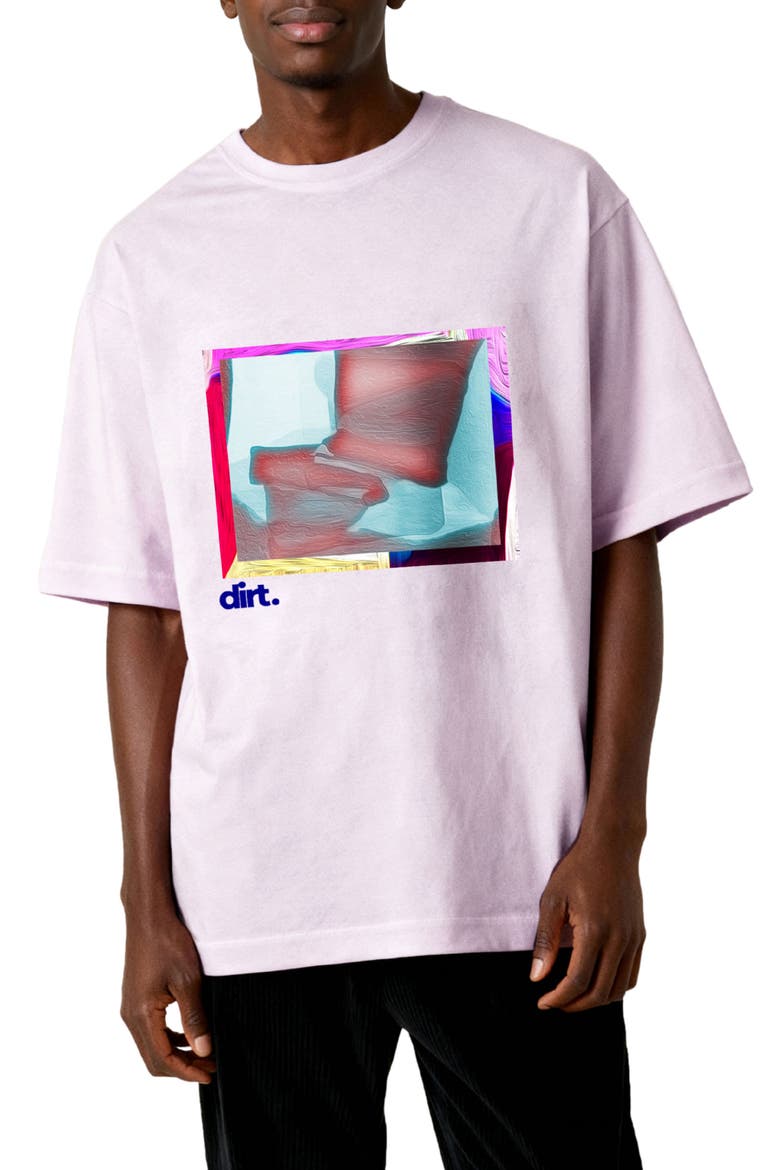 Perspective Graphic T-Shirt, Main, color, PINK