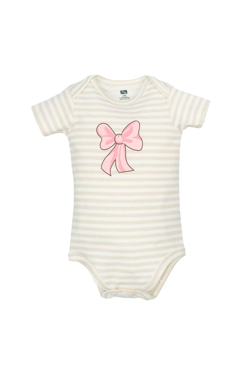 Hudson Baby 3Pk Cotton Bodysuits, Alternate, color, Leopard Bow