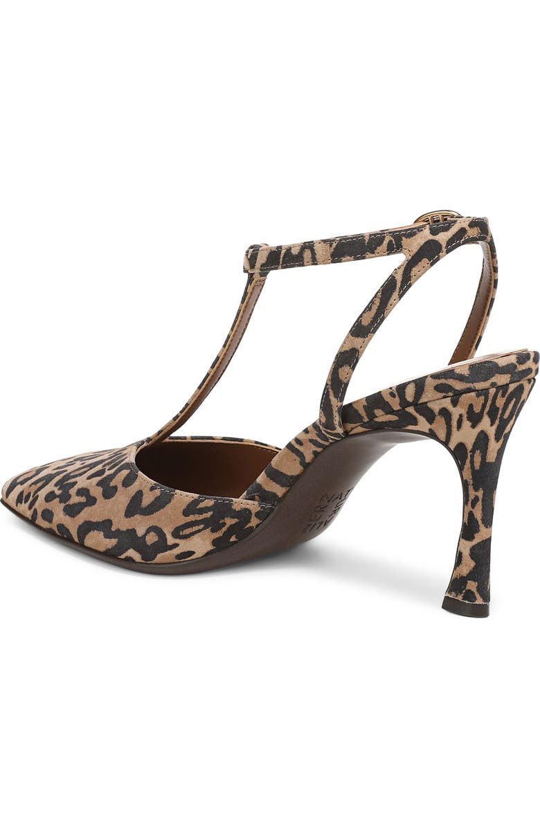 Naturalizer Astrid T-Strap Pointed Toe Pump, Alternate, color, Dark Brown/ Black