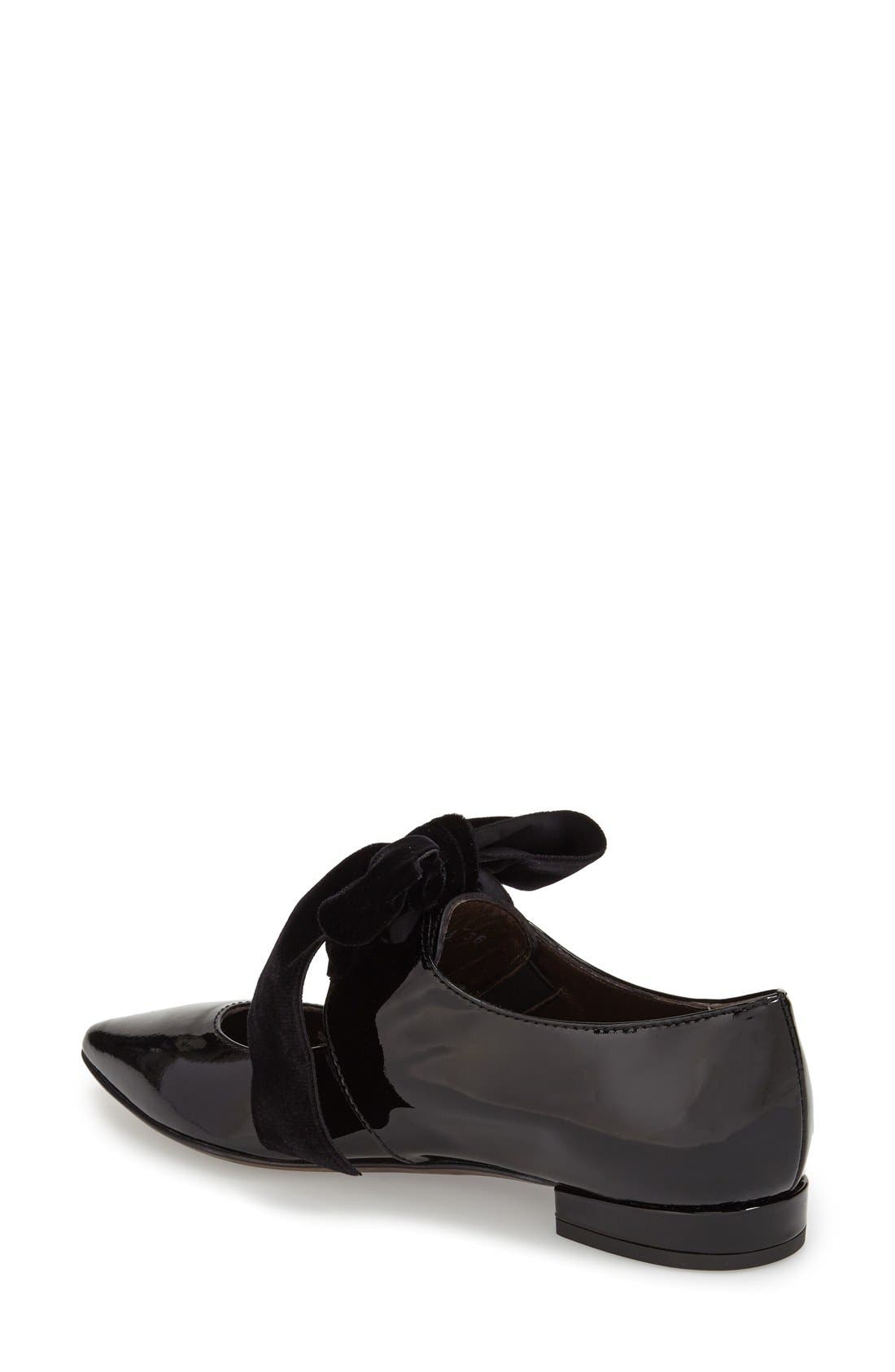 Mary Jane Flat, Alternate, color, BLACK PATENT LEATHER