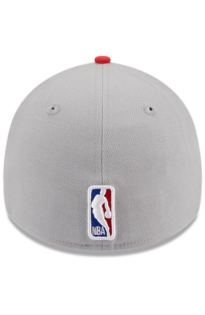 New Era Men's New Era Gray/Red Toronto Raptors Tip-Off Two-Tone 39THIRTY Flex Hat, Alternate, color, 