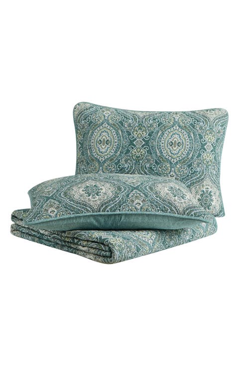 Turtle Cove Cotton Quilt & Sham Set