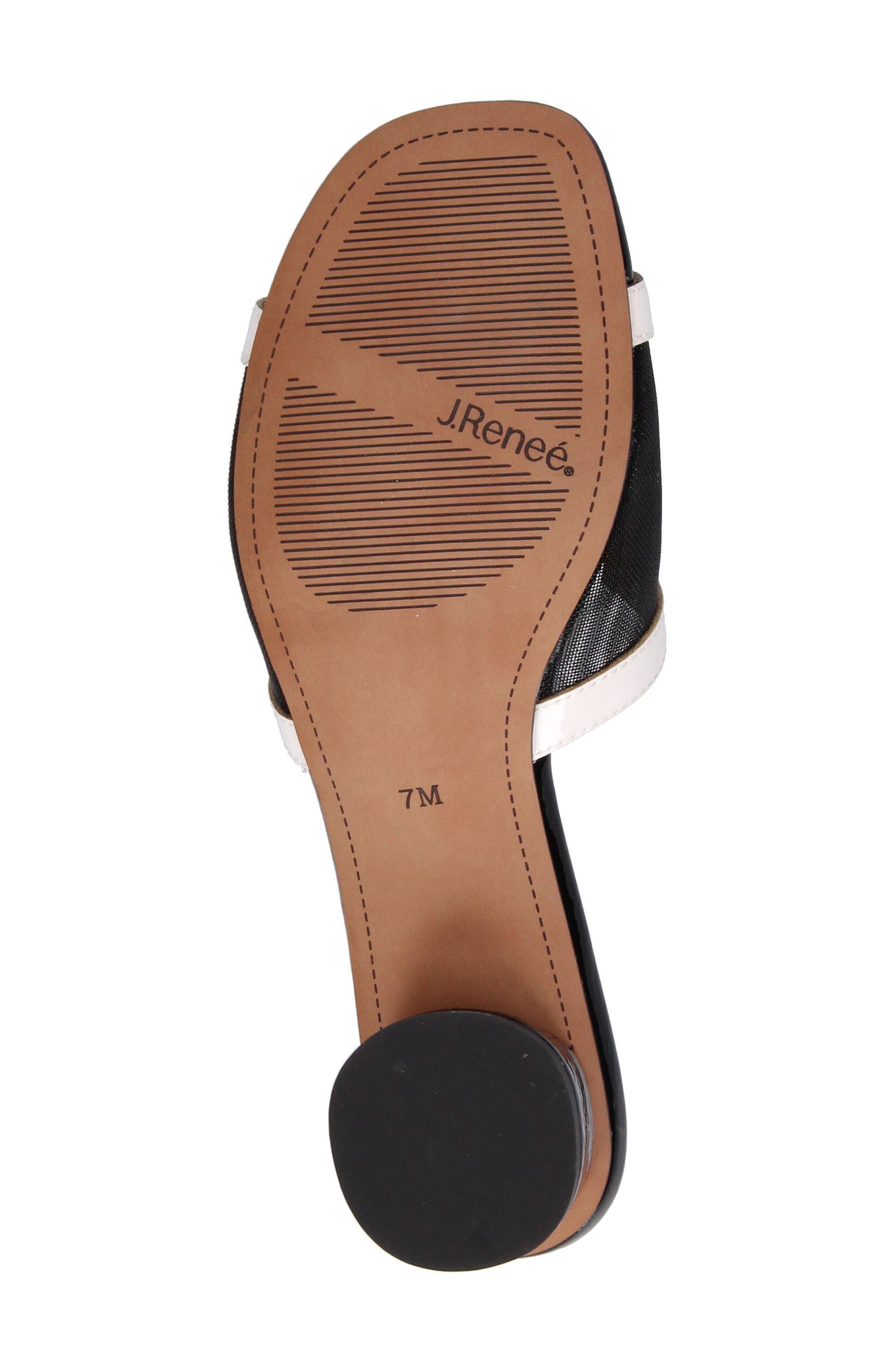 J. Reneé J.Renée Amorra Slide Sandal, Alternate, color, White/ Black