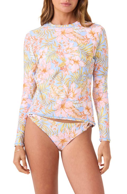 Tropical Sea Skippin Long Sleeve Rashguard