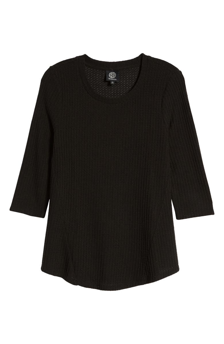 Bobeau Waffle Knit Swing Top, Alternate, color, 