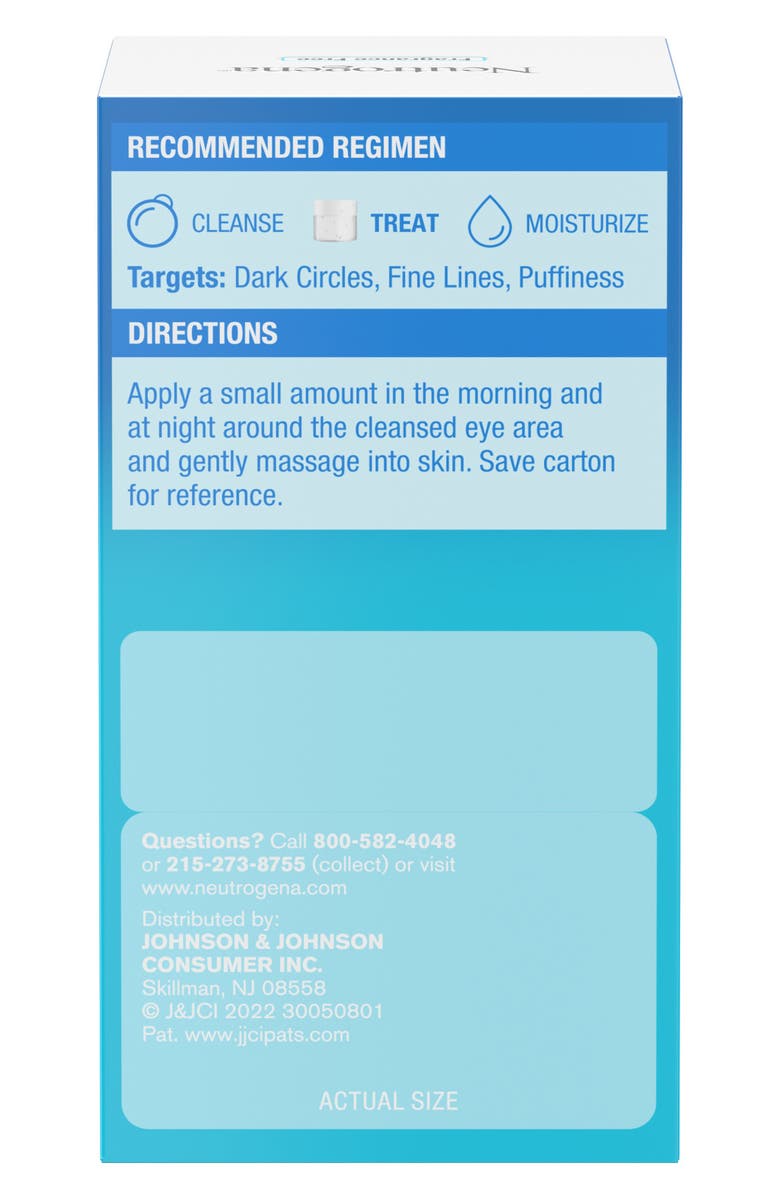 NEUTROGENA Hydro Boost+ Caffeine Eye Gel Cream, Alternate, color, 