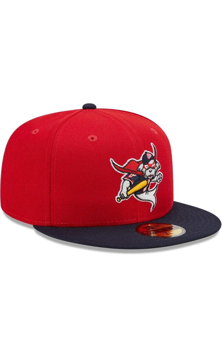 New Era Men's New Era Red/Navy Portland Sea Dogs Marvel x Minor League 59FIFTY Fitted Hat, Alternate, color, Red