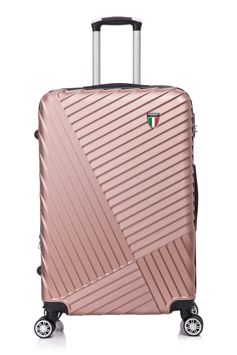 Volaro Hardshell 3-Piece Spinner Luggage Set, Alternate, color, ROSE GOLD