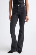Veronica Beard Beverly Floral Embroidered Flare Leg Jeans
